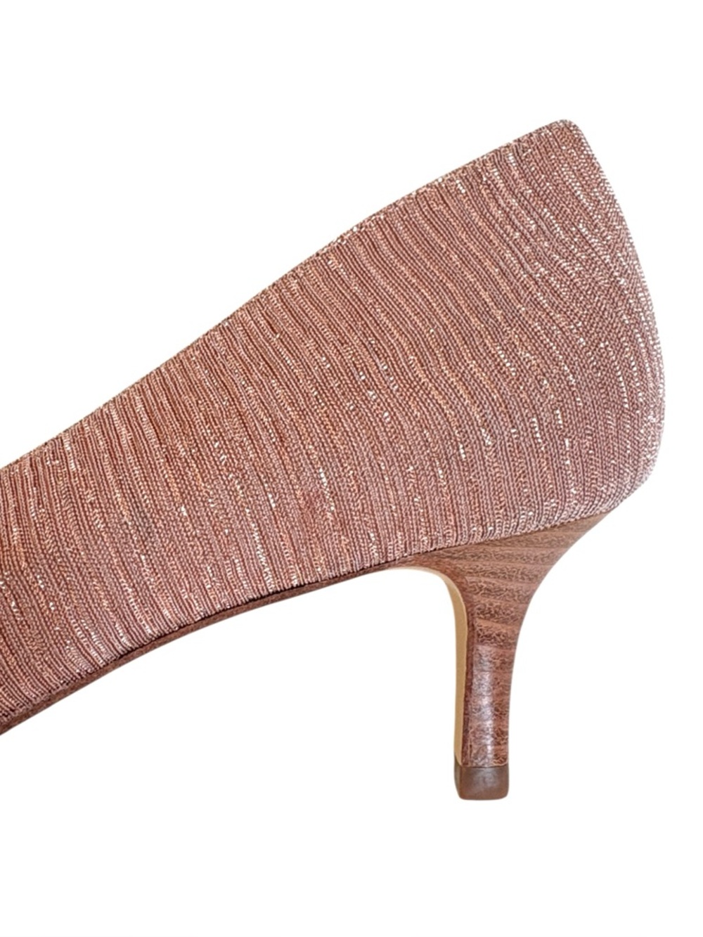 NWOT Talbots Erica Bow Lurex Kitten Heels Size 8.5 - Picture 4 of 8